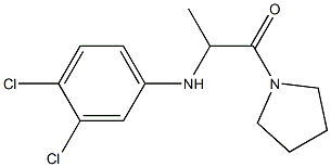 2-[(3,4-dichlorophenyl)amino]-1-(pyrrolidin-1-yl)propan-1-one Structure