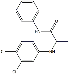 2-[(3,4-dichlorophenyl)amino]-N-phenylpropanamide 结构式