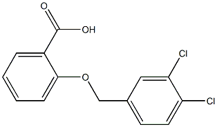 2-[(3,4-dichlorophenyl)methoxy]benzoic acid Structure