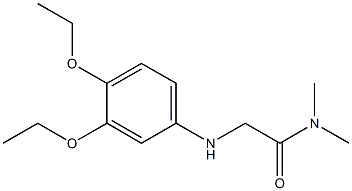 2-[(3,4-diethoxyphenyl)amino]-N,N-dimethylacetamide 结构式