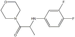 2-[(3,4-difluorophenyl)amino]-1-(morpholin-4-yl)propan-1-one 结构式