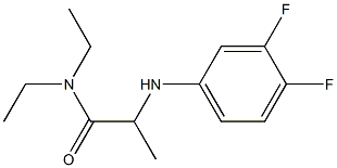 2-[(3,4-difluorophenyl)amino]-N,N-diethylpropanamide|