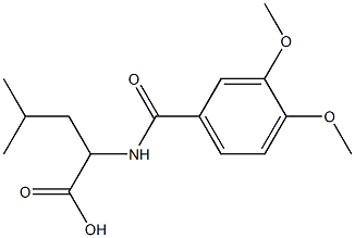  2-[(3,4-dimethoxybenzoyl)amino]-4-methylpentanoic acid