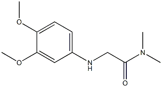 2-[(3,4-dimethoxyphenyl)amino]-N,N-dimethylacetamide,,结构式