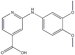 2-[(3,4-dimethoxyphenyl)amino]pyridine-4-carboxylic acid Structure