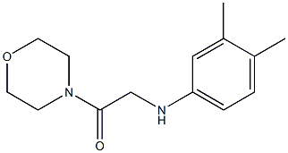 2-[(3,4-dimethylphenyl)amino]-1-(morpholin-4-yl)ethan-1-one 结构式