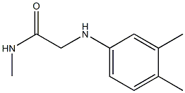 2-[(3,4-dimethylphenyl)amino]-N-methylacetamide,,结构式