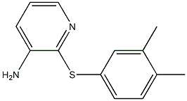 2-[(3,4-dimethylphenyl)sulfanyl]pyridin-3-amine,,结构式