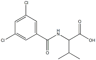 2-[(3,5-dichlorobenzoyl)amino]-3-methylbutanoic acid,,结构式