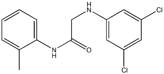 2-[(3,5-dichlorophenyl)amino]-N-(2-methylphenyl)acetamide,,结构式