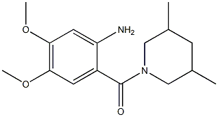 2-[(3,5-dimethylpiperidin-1-yl)carbonyl]-4,5-dimethoxyaniline Structure