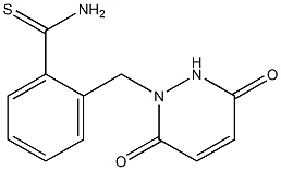 2-[(3,6-dioxo-3,6-dihydropyridazin-1(2H)-yl)methyl]benzenecarbothioamide Struktur