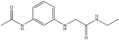 2-[(3-acetamidophenyl)amino]-N-ethylacetamide,,结构式