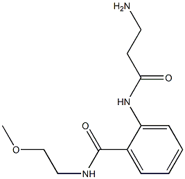 2-[(3-aminopropanoyl)amino]-N-(2-methoxyethyl)benzamide 化学構造式