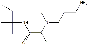 2-[(3-aminopropyl)(methyl)amino]-N-(2-methylbutan-2-yl)propanamide Structure