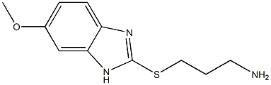 2-[(3-aminopropyl)sulfanyl]-6-methoxy-1H-1,3-benzodiazole Structure