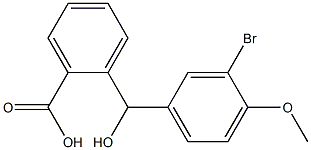 2-[(3-bromo-4-methoxyphenyl)(hydroxy)methyl]benzoic acid Structure