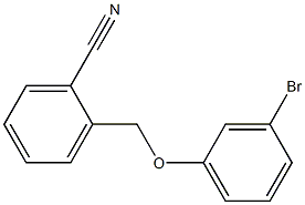 2-[(3-bromophenoxy)methyl]benzonitrile Structure