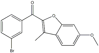 2-[(3-bromophenyl)carbonyl]-6-methoxy-3-methyl-1-benzofuran
