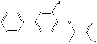 2-[(3-chloro-1,1'-biphenyl-4-yl)oxy]propanoic acid|