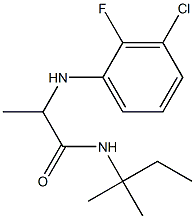 2-[(3-chloro-2-fluorophenyl)amino]-N-(2-methylbutan-2-yl)propanamide