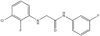 2-[(3-chloro-2-fluorophenyl)amino]-N-(3-fluorophenyl)acetamide 结构式
