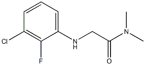 2-[(3-chloro-2-fluorophenyl)amino]-N,N-dimethylacetamide,,结构式