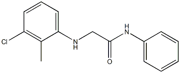 2-[(3-chloro-2-methylphenyl)amino]-N-phenylacetamide Structure