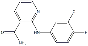 2-[(3-chloro-4-fluorophenyl)amino]pyridine-3-carboxamide