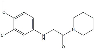 2-[(3-chloro-4-methoxyphenyl)amino]-1-(piperidin-1-yl)ethan-1-one