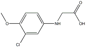  2-[(3-chloro-4-methoxyphenyl)amino]acetic acid