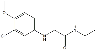 2-[(3-chloro-4-methoxyphenyl)amino]-N-ethylacetamide Struktur