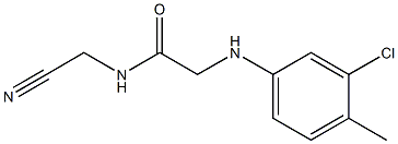 2-[(3-chloro-4-methylphenyl)amino]-N-(cyanomethyl)acetamide,,结构式