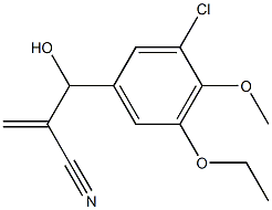 2-[(3-chloro-5-ethoxy-4-methoxyphenyl)(hydroxy)methyl]prop-2-enenitrile Structure