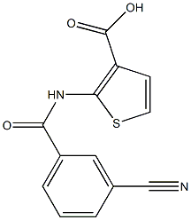 2-[(3-cyanobenzene)amido]thiophene-3-carboxylic acid