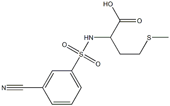 2-[(3-cyanobenzene)sulfonamido]-4-(methylsulfanyl)butanoic acid