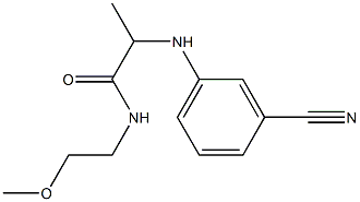 2-[(3-cyanophenyl)amino]-N-(2-methoxyethyl)propanamide Structure