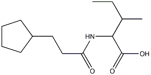 2-[(3-cyclopentylpropanoyl)amino]-3-methylpentanoic acid