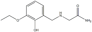 2-[(3-ethoxy-2-hydroxybenzyl)amino]acetamide Structure