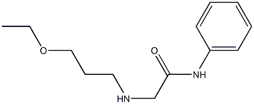 2-[(3-ethoxypropyl)amino]-N-phenylacetamide Struktur