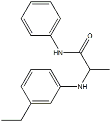 2-[(3-ethylphenyl)amino]-N-phenylpropanamide 化学構造式