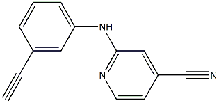 2-[(3-ethynylphenyl)amino]isonicotinonitrile