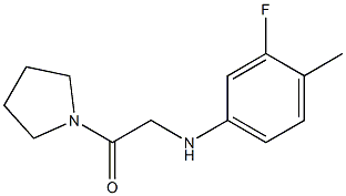 2-[(3-fluoro-4-methylphenyl)amino]-1-(pyrrolidin-1-yl)ethan-1-one Structure