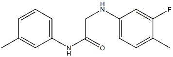 2-[(3-fluoro-4-methylphenyl)amino]-N-(3-methylphenyl)acetamide