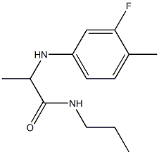  2-[(3-fluoro-4-methylphenyl)amino]-N-propylpropanamide