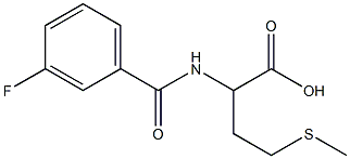 2-[(3-fluorobenzoyl)amino]-4-(methylthio)butanoic acid