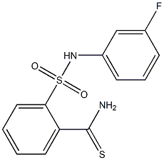 2-[(3-fluorophenyl)sulfamoyl]benzene-1-carbothioamide Structure