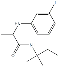 2-[(3-iodophenyl)amino]-N-(2-methylbutan-2-yl)propanamide,,结构式