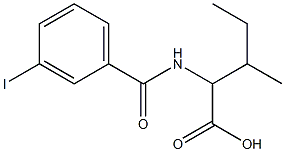  2-[(3-iodophenyl)formamido]-3-methylpentanoic acid