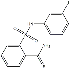 2-[(3-iodophenyl)sulfamoyl]benzene-1-carbothioamide,,结构式